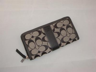 discounted coach wallets - 6k12 black/white